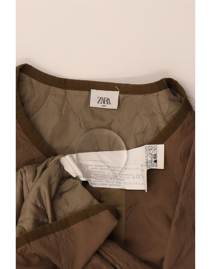 Zara Chaqueta Niño Liner Acolchada 13-14 Años Marrón Poliéster