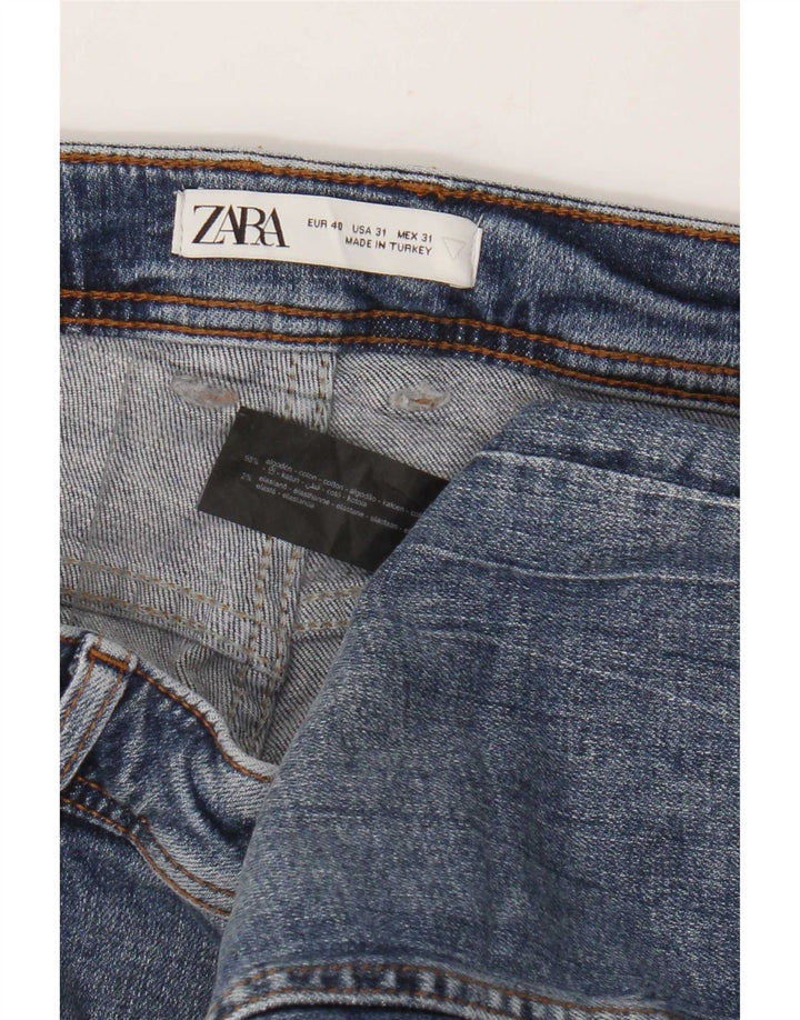 Zara Jeans ajustados desgastados para hombre EU 40 Medium W31 L26 Algodón azul