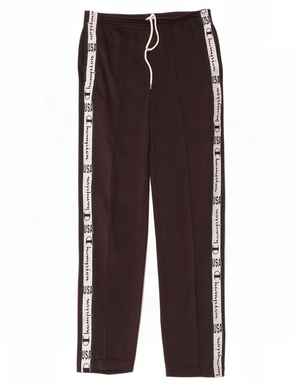 Champion Pantalones De Chándal Con Gráfico USA Small Negro Colorblock