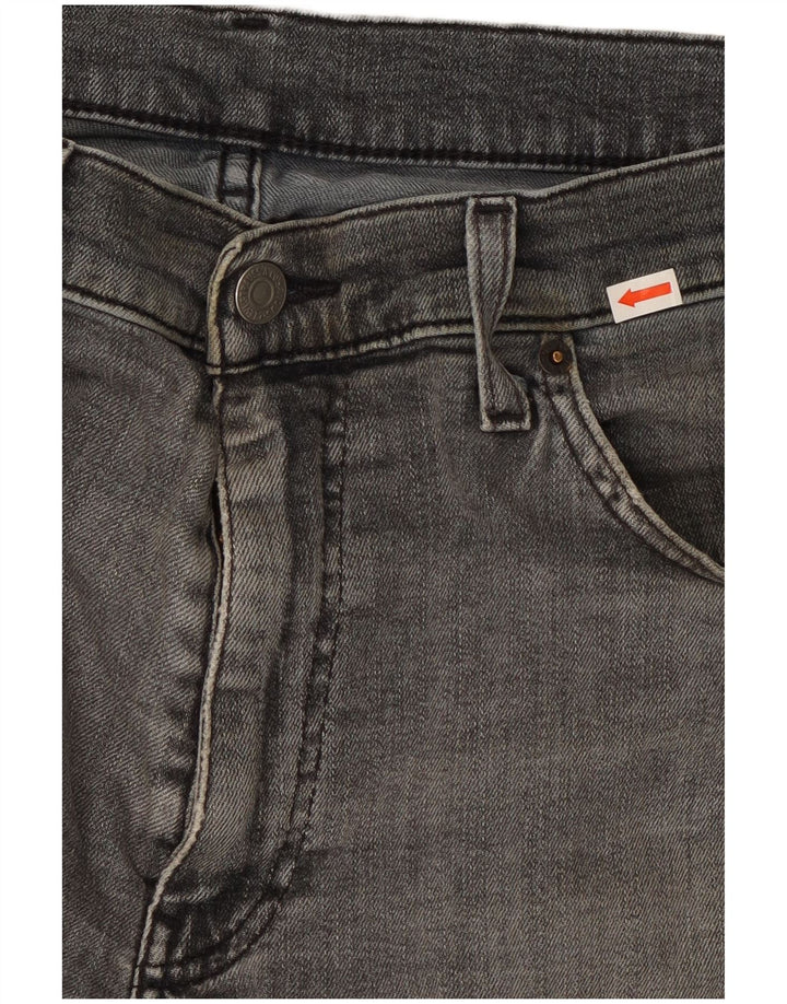 Vaqueros rectos Levi's para hombre W34 L32 Algodón gris
