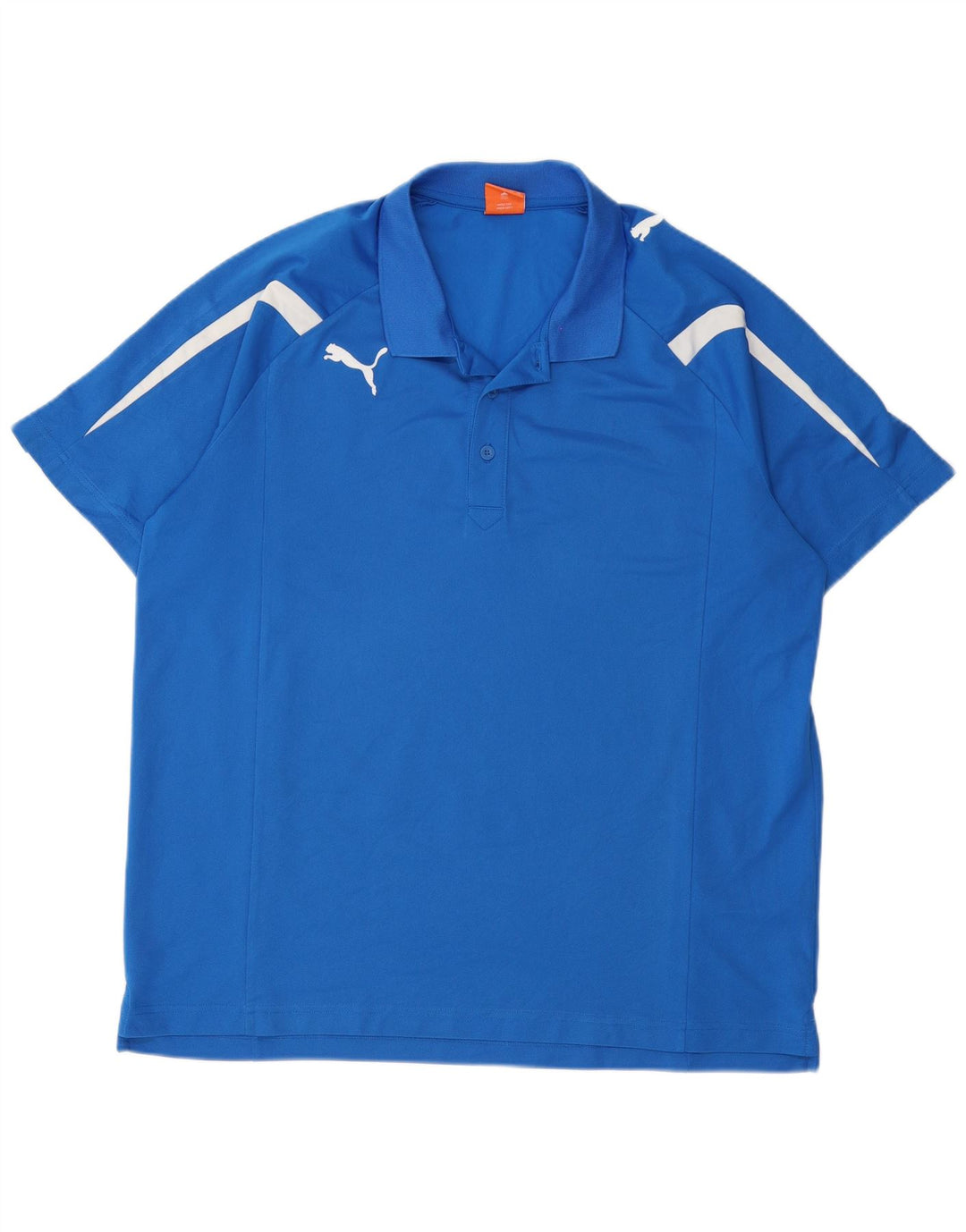Puma Polo para hombre 2XL Azul Colorblock Poliéster