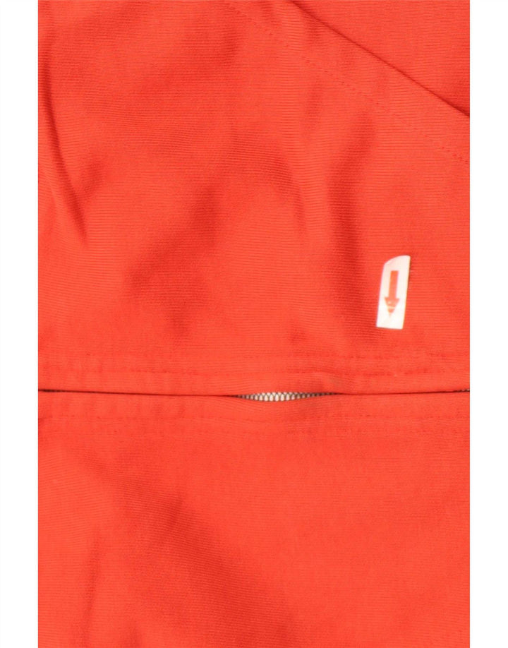 Zara Hombre Zip Sudadera Con Capucha Suéter Pequeño Algodón Rojo
