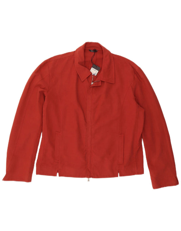 Roberto Biagini Chaqueta utilitaria para hombre IT 54 2XL Algodón rojo