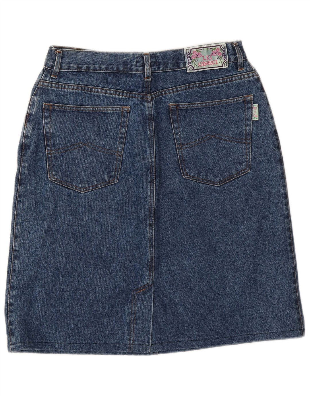 Falda Vaquera Casucci Mujer W30 Algodón Azul Medio