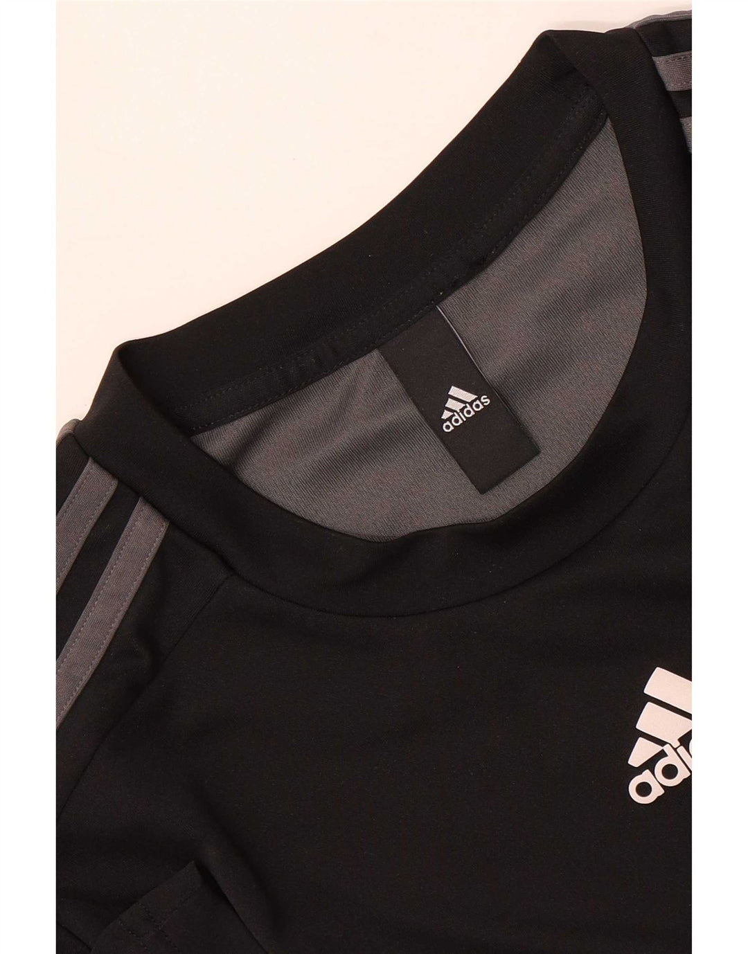 Adidas Hombre Camiseta Top Medium Negro Colorblock