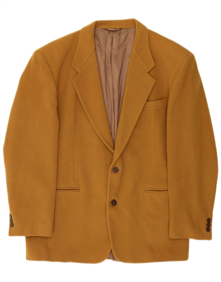 Enrico Coveri Chaqueta tipo blazer de 2 botones para hombre IT 50 Large Lana marrón