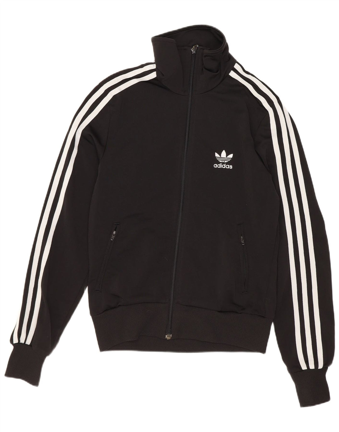 Adidas Chaqueta superior de chándal gráfico para mujer EU 36 Pequeño Poliéster negro