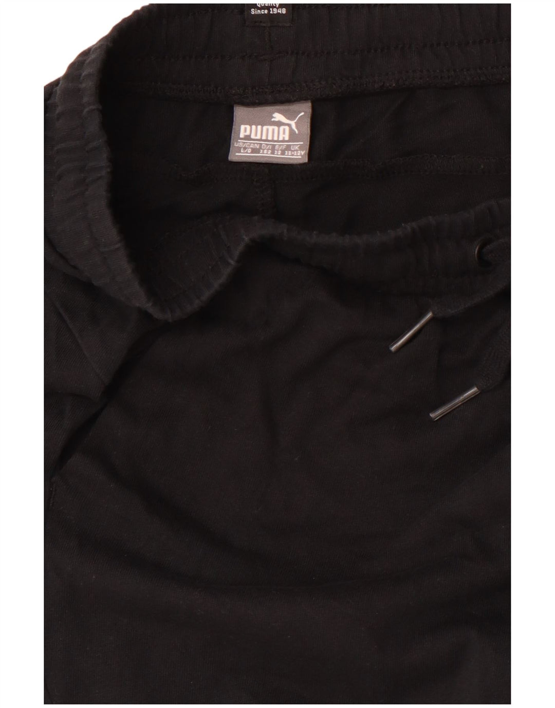 PUMA Pantalones cortos deportivos con gráficos para niños 11-12 años Negro