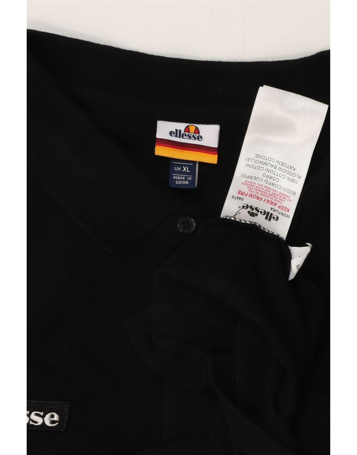 ELLESSE Polo Hombre XL Algodón Negro