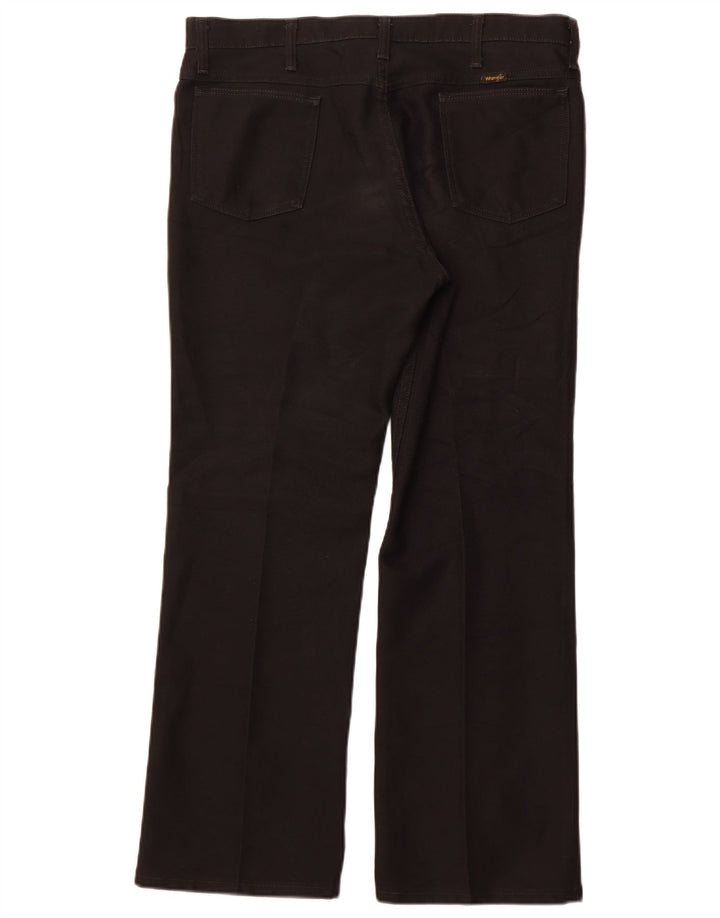 Wrangler Pantalones Casuales Rectos Para Hombre W38 L30 Poliéster Negro
