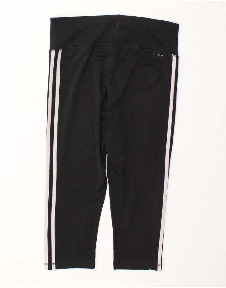 Adidas Mujer Climalite Capri Leggings Reino Unido 12/14 Mediano Negro Poliéster