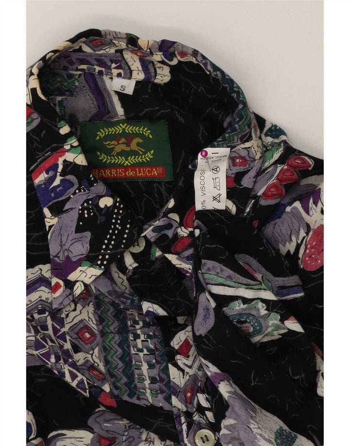 HARRIS de LUCA Camisa Hombre Estampado Abstracto Small Viscosa Multicolor