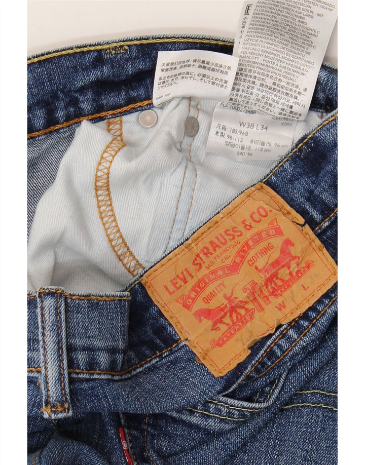 Levi's Hombre 518 Vaqueros Rectos W38 L29 Algodón Azul