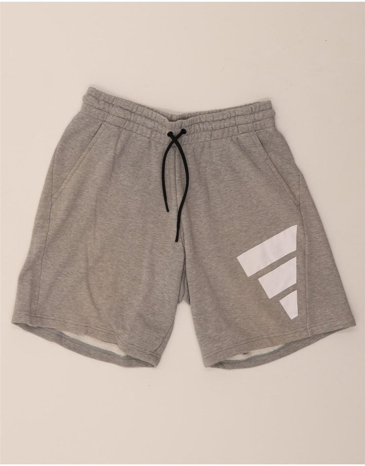 ADIDAS Mens Graphic Sport Shorts Medium  Grey Cotton Vintage Adidas and Second-Hand Adidas from Messina Hembry 