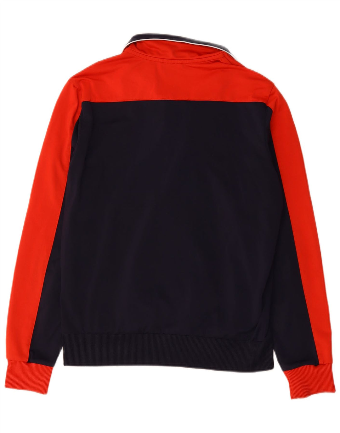 Puma Chaqueta superior de chándal para hombre Poliéster color block azul marino mediano