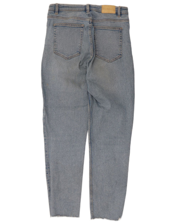 Zara Jeans Ajustados Desgastados para Mujer EU 40 Medium W30 L27 Algodón Azul