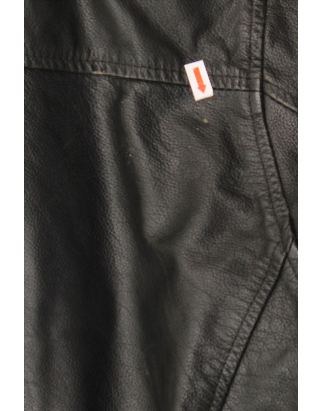 BEN SHERMAN Chaqueta de cuero para hombre Reino Unido 40 Cuero negro grande