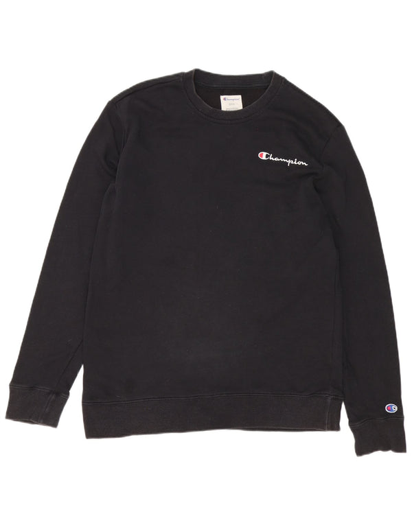 Champion Sudadera Jumper Pequeño Algodón Negro Hombre