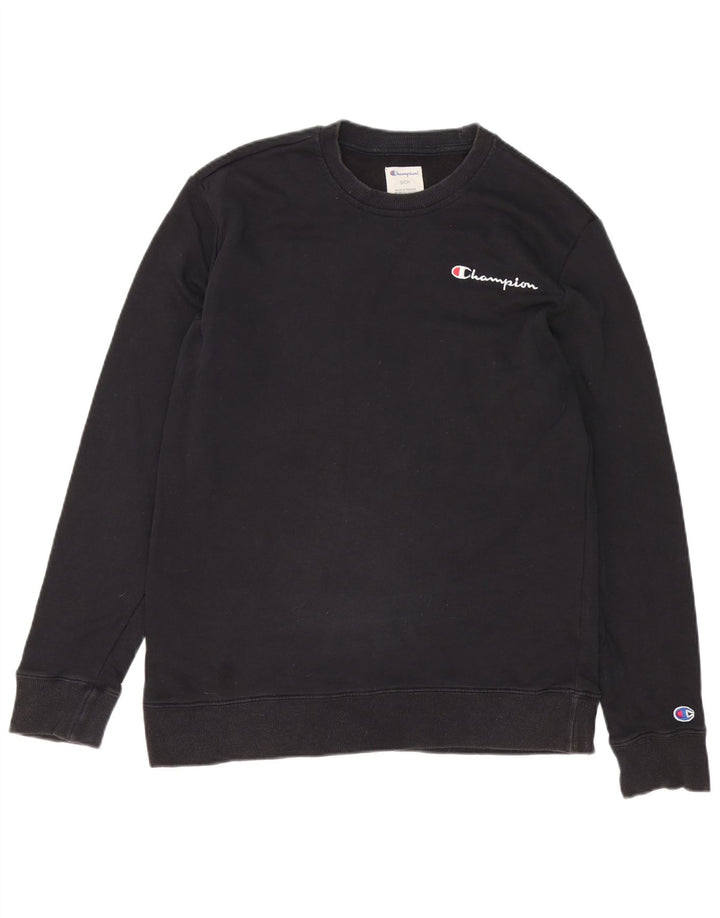 Champion Sudadera Jumper Pequeño Algodón Negro Hombre