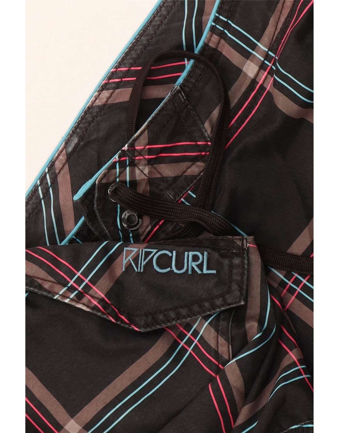 Rip Curl Mens Graphic Bañador Shorts XL Gris Cuadros