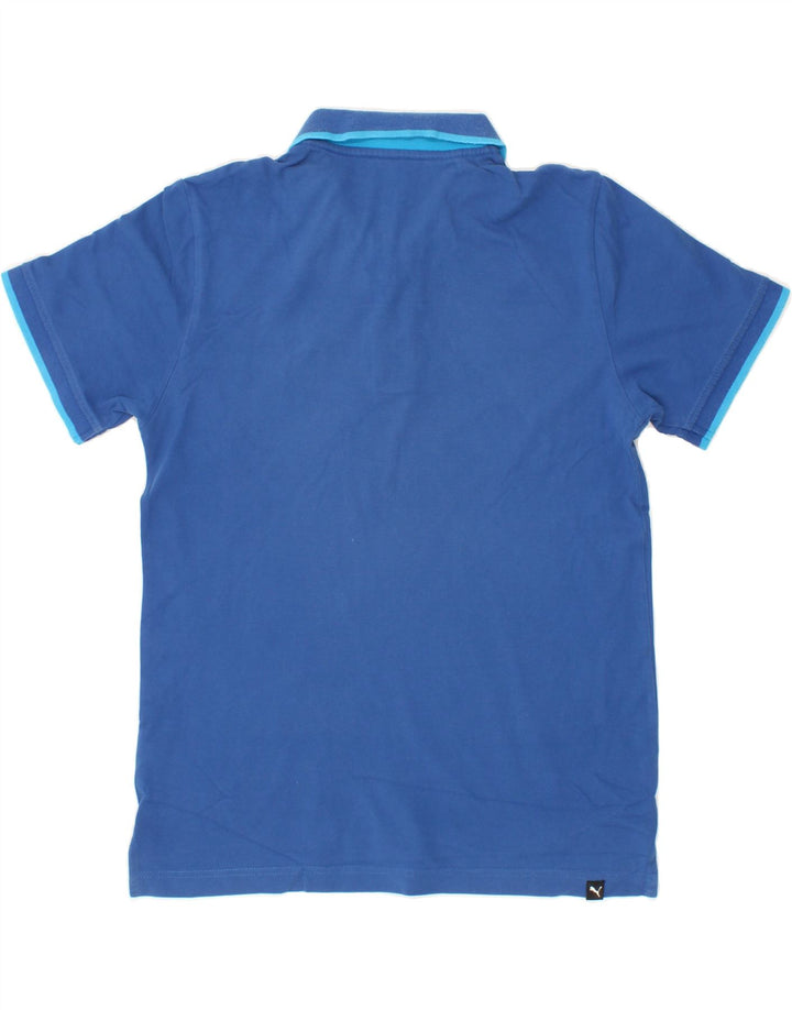 PUMA Mens Polo Shirt Small Blue Vintage Puma and Second-Hand Puma from Messina Hembry 
