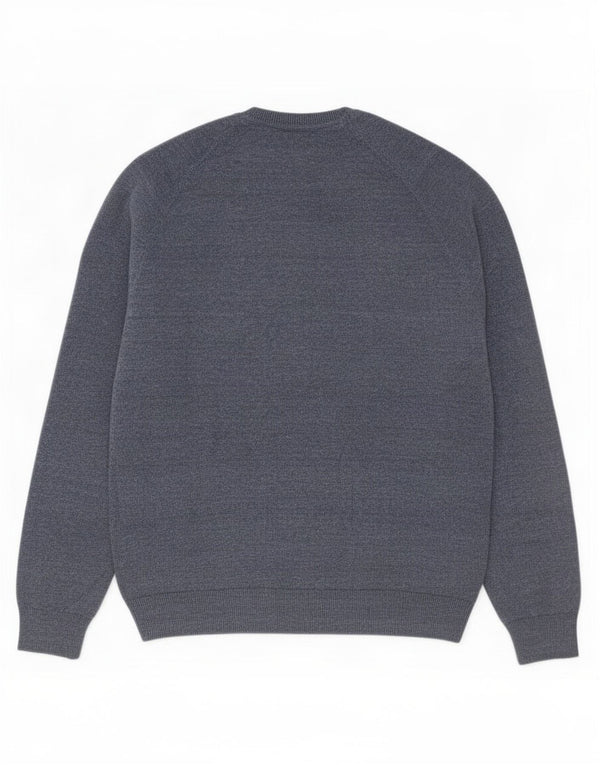 Superdry Jersey De Cuello Redondo Para Hombre De Algodón Moteado Azul Grande
