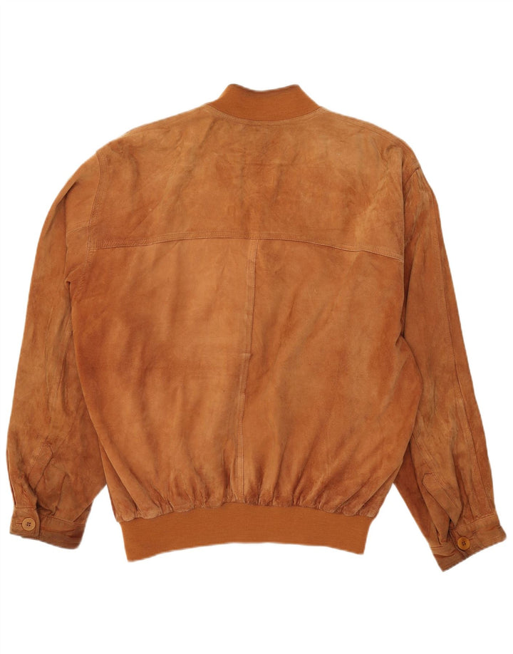 Pielini Chaqueta bomber de ante para hombre IT 56 3XL Beige