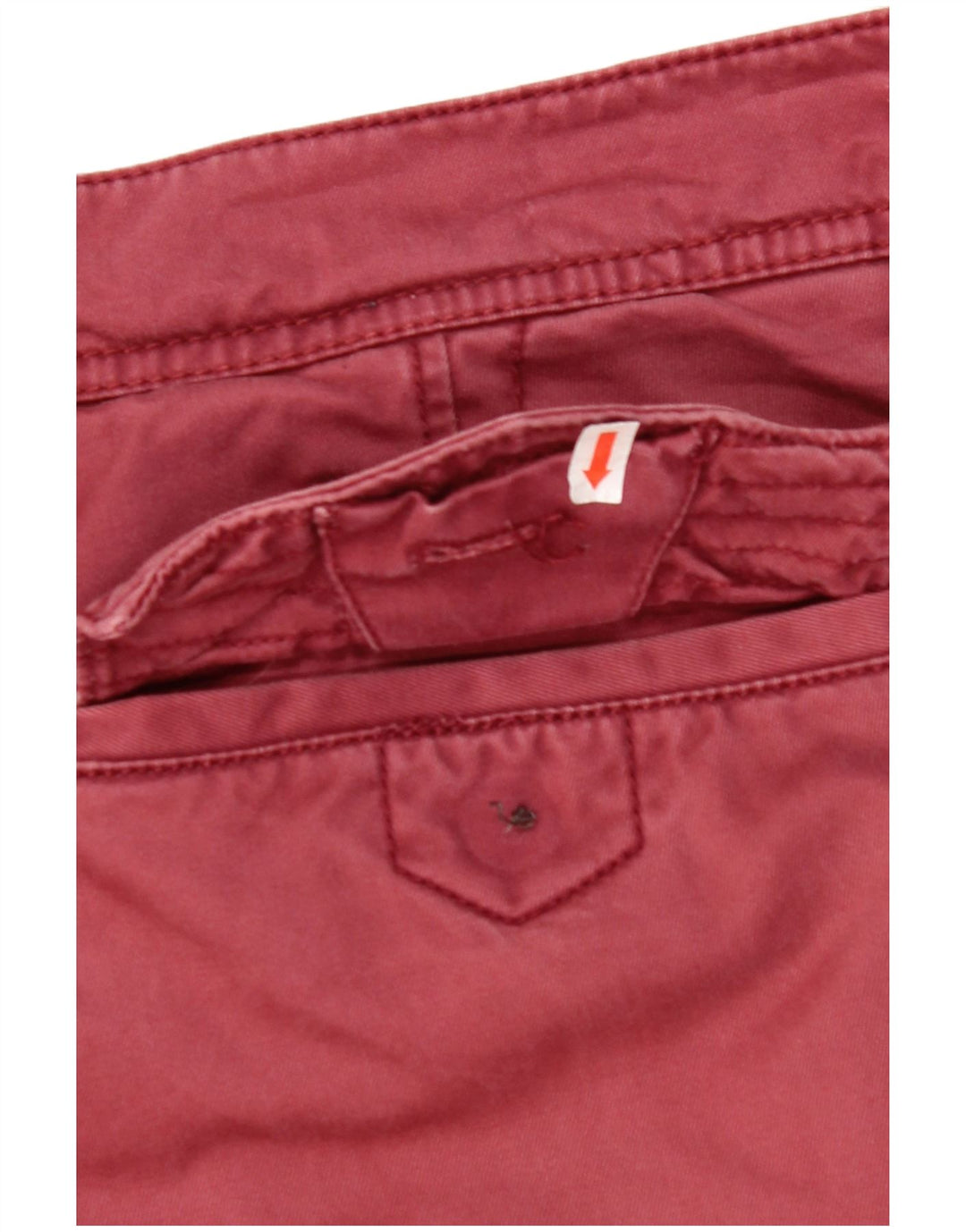 FAT FACE Pantalón chino recto para hombre W38 L33 Algodón rojo