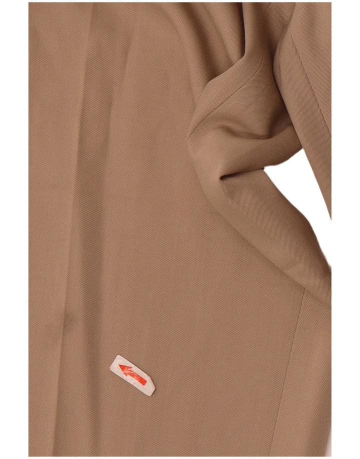 Eddie Bauer Pantalón chino con pinzas para hombre W36 L30 Poliéster beige