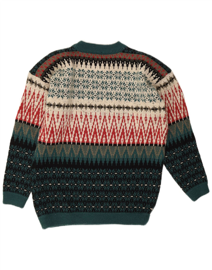 Esprit Suéter tipo jersey con cuello redondo para mujer EU 40 Medium Multicolor Fair Isle