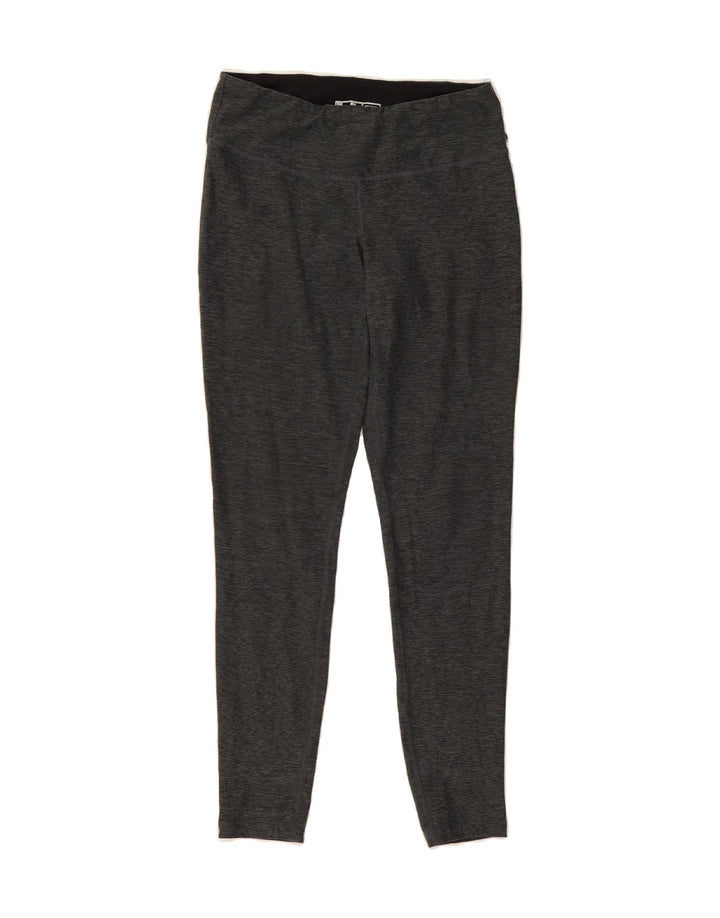 NEW BALANCE Womens Leggings UK 12 Medium  Grey Flecked Polyester Vintage New Balance and Second-Hand New Balance from Messina Hembry 