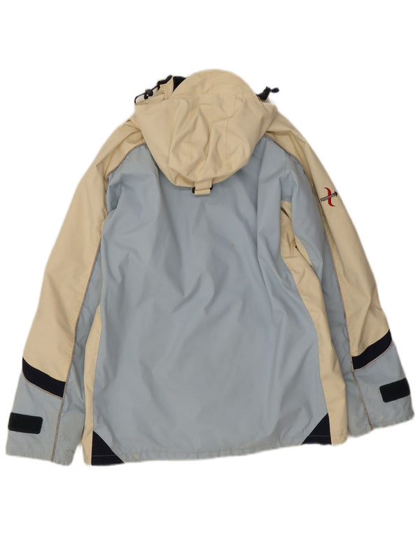 Musto Chaqueta cortavientos con capucha para mujer EU 36 Small Azul Colorblock Nylon