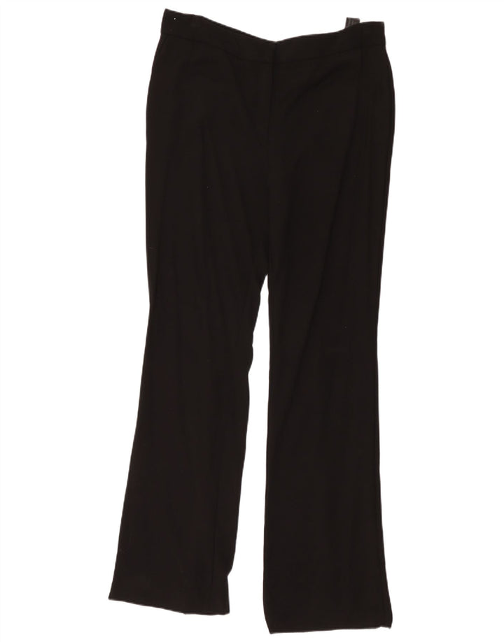 Pantalón Mujer Massimo Dutti Bootcut W34 L32 Viscosa Negro