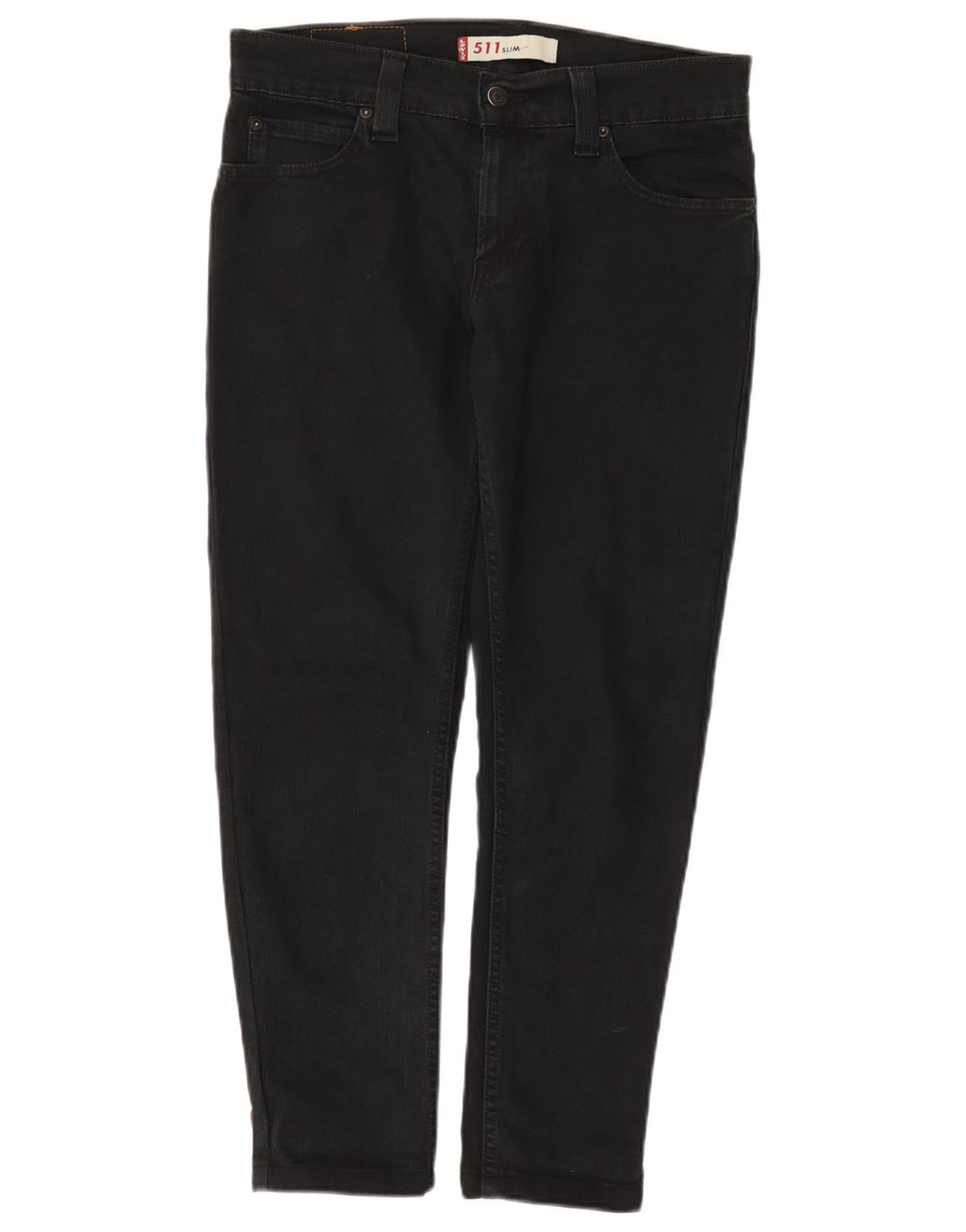 Levi's Hombre 511 Slim Jeans W32 L27 Algodón Negro