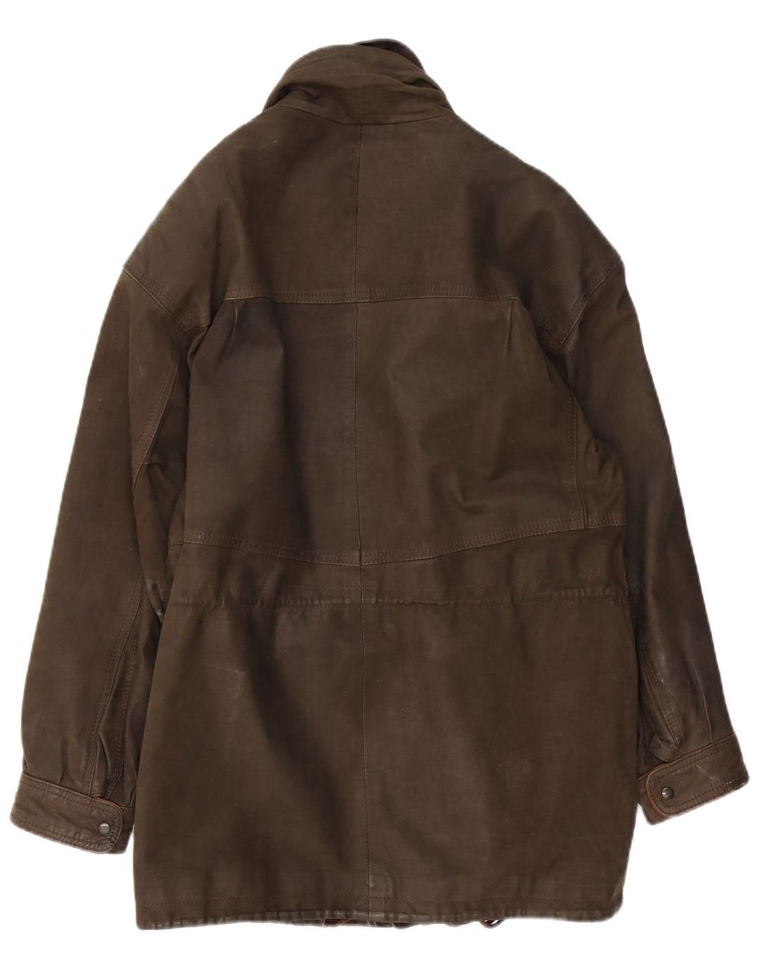 VINTAGE Chaqueta de cuero para hombre IT 48 Marrón medio