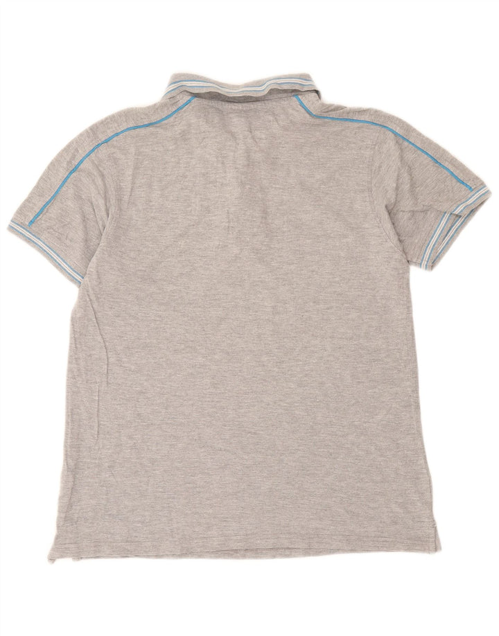 Polo Lotto Hombre Grande Gris Algodón