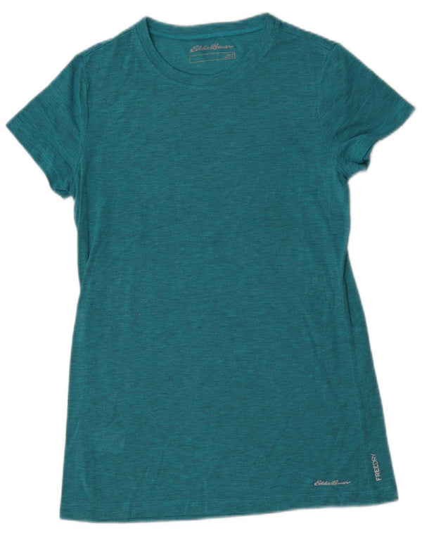 EDDIE BAUER Camiseta para mujer Top UK 10 Small Green Moteado Poliéster