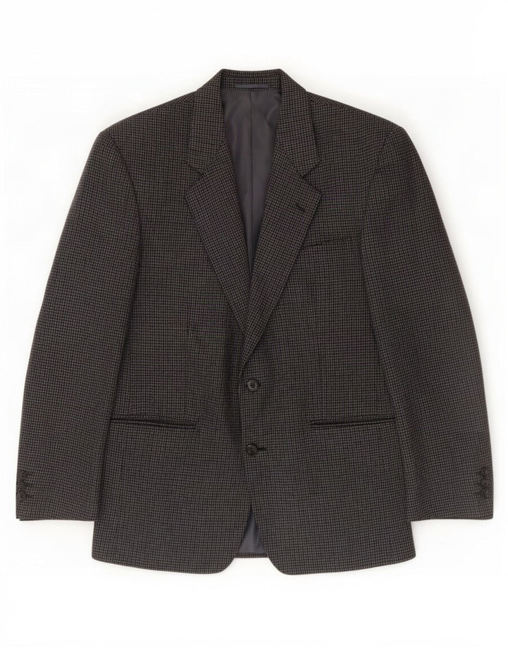 Wellington Chaqueta tipo blazer de 2 botones para hombre UK 40 Large Grey Houndstooth