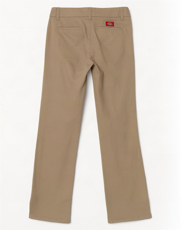 Dickies Pantalones casuales con corte de bota para mujer US 7 Medium W30 L31 Algodón beige
