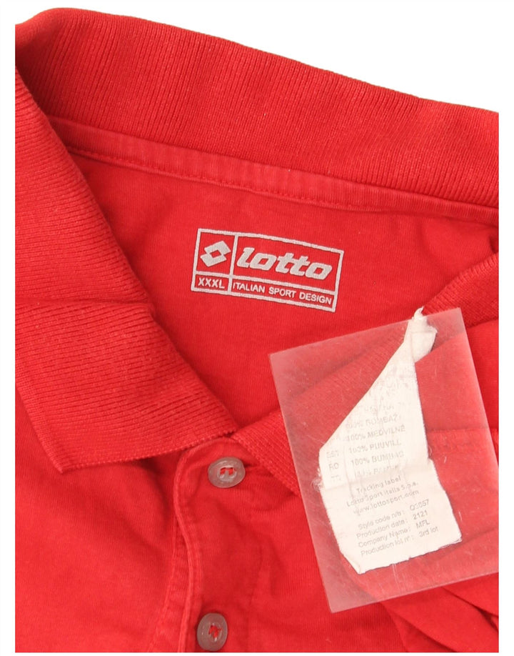 Polo Lotto Hombre 3XL Algodón Rojo