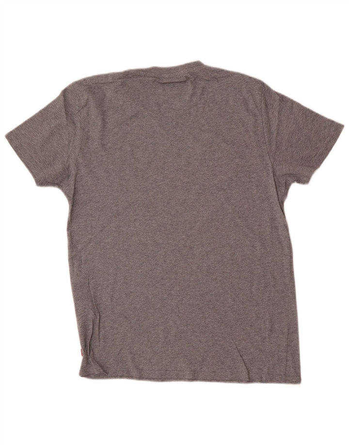 Levi's Camiseta gráfica para hombre Top de algodón moteado en gris medio
