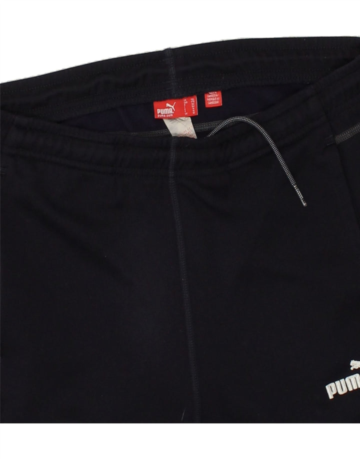 PUMA Boys Tracksuit Trousers 13-14 Years Navy Blue Polyester Vintage Puma and Second-Hand Puma from Messina Hembry 