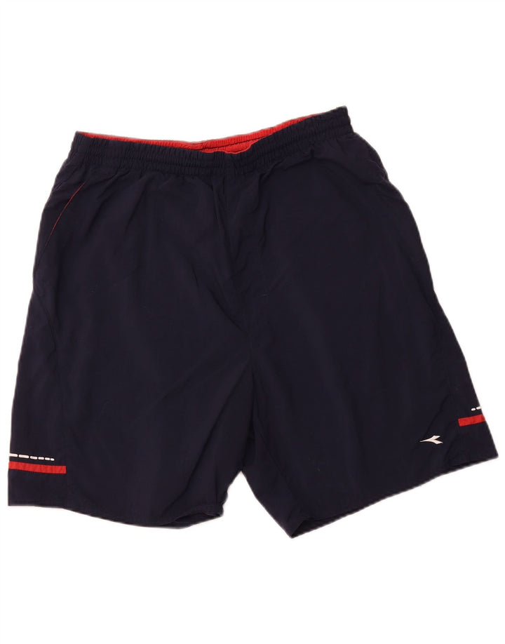 DIADORA Pantalón Corto Deportivo Hombre Large Azul Marino Poliamida