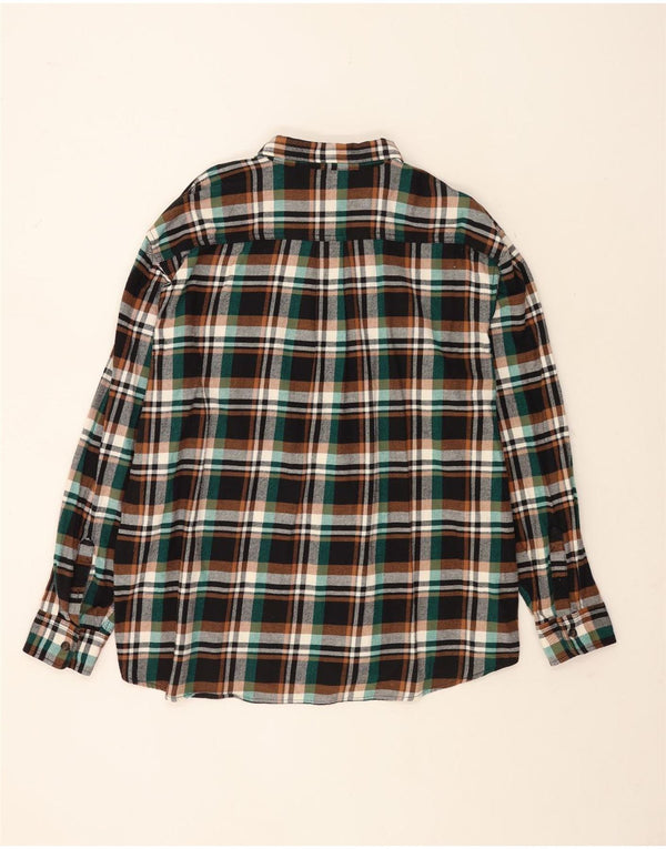 DICKIES Camisa de franela para hombre 2XL Algodón a cuadros multicolor