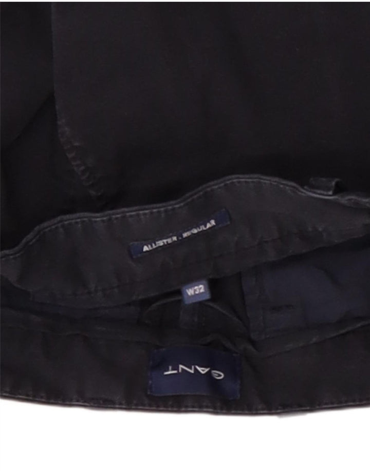 Gant Pantalones cortos chinos de corte regular W32 de algodón azul marino mediano para hombre