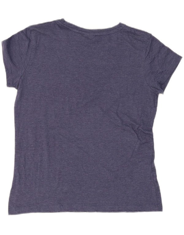 Lotto Camiseta Mujer Top UK 10 Small Azul Marino Algodón