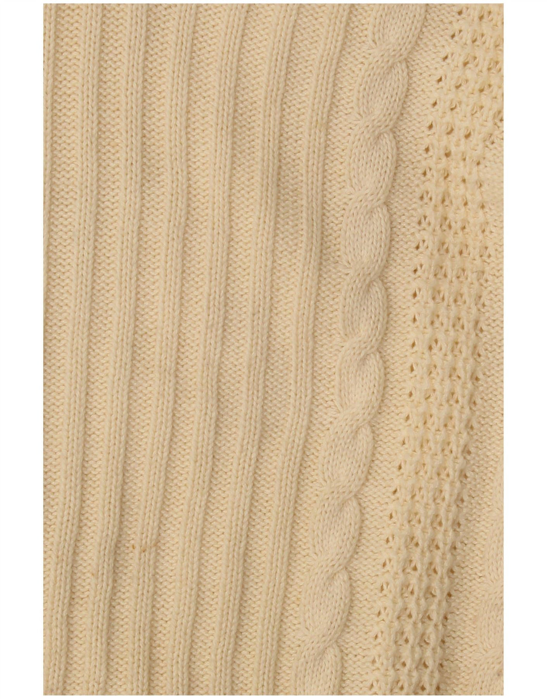 Mona - Jersey con cuello en V para mujer, talla 40, algodón beige medio