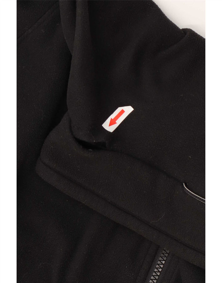 The North Face Chaqueta polar con forro para hombre, talla 40, poliéster negro grande