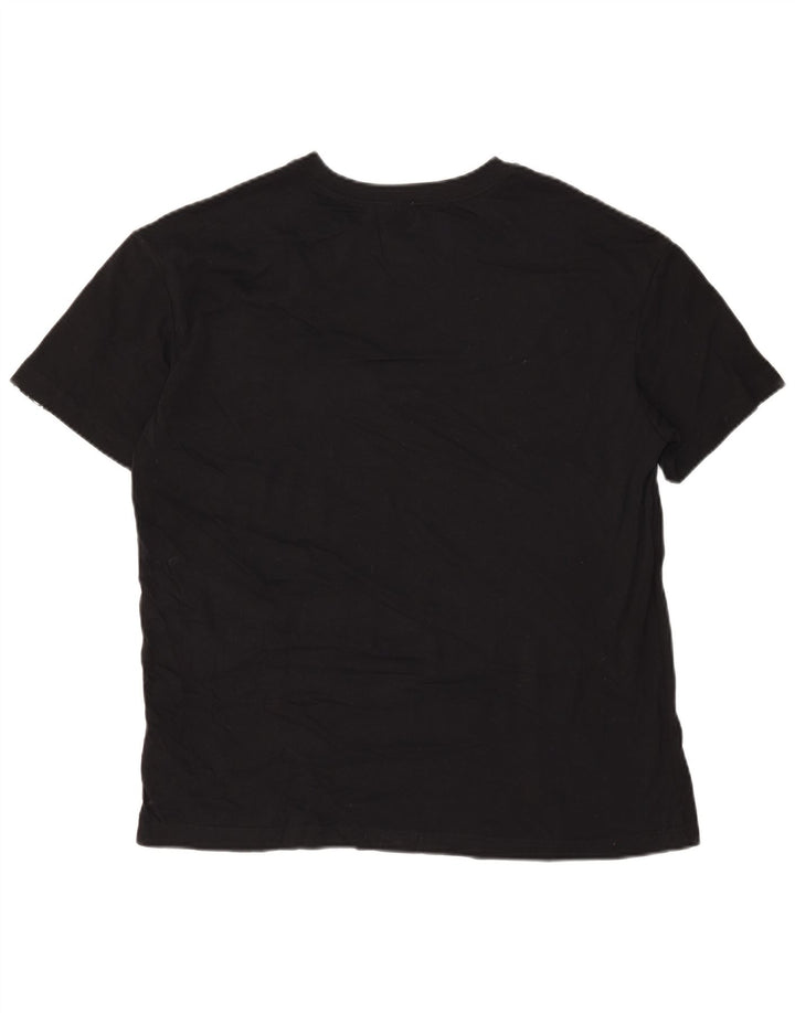 Nike Camiseta gráfica para hombre Top mediano de algodón negro