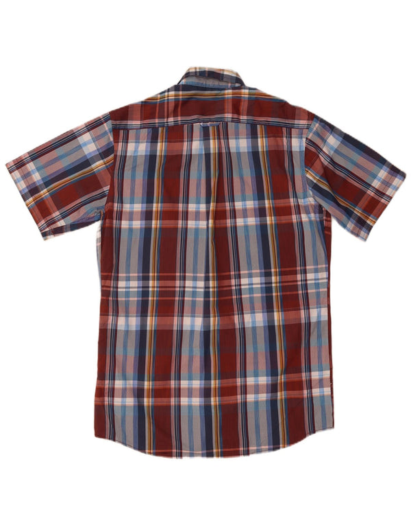 Camisa Izod Hombre Manga Corta Small Cuadros Multicolor Poliéster